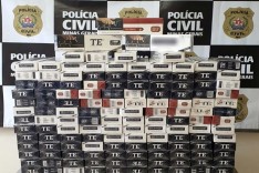 PCMG apreende quase 3 mil maços de cigarros estrangeiros em Cataguases